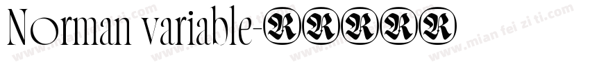 Norman variable字体转换